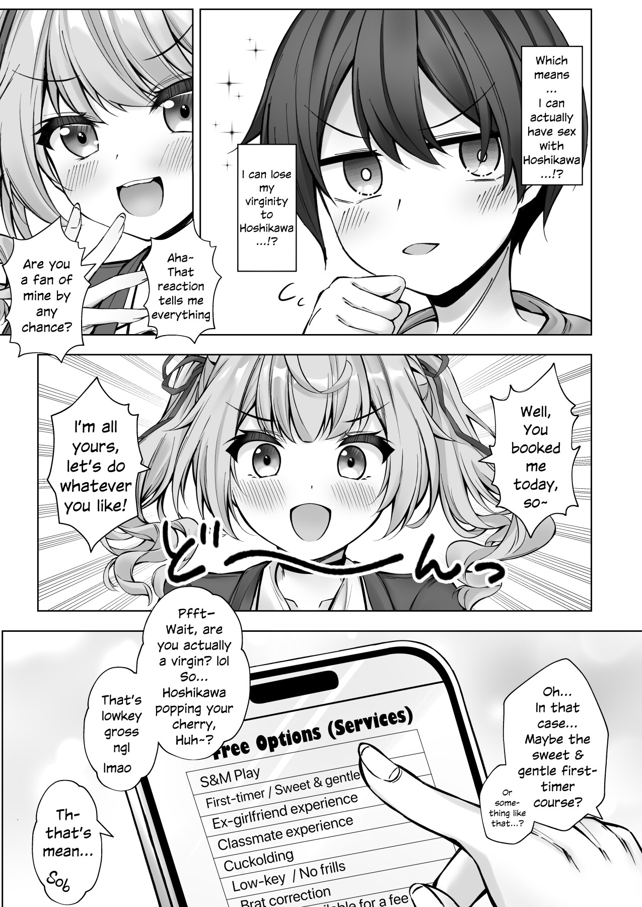 Hentai Manga Comic-I Called an Escort Service And Hoshikawa Showed Up-Read-6